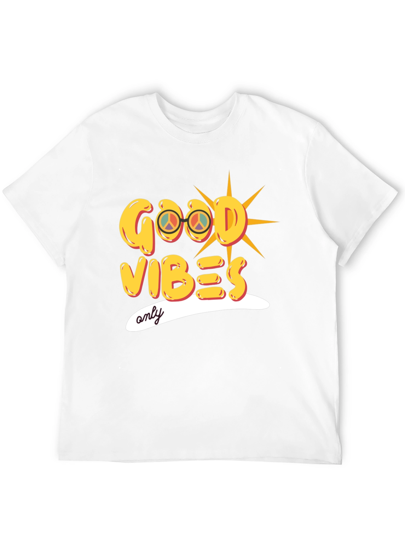 Good Vibes Only Graphic Tee - Stylish Black T-Shirt