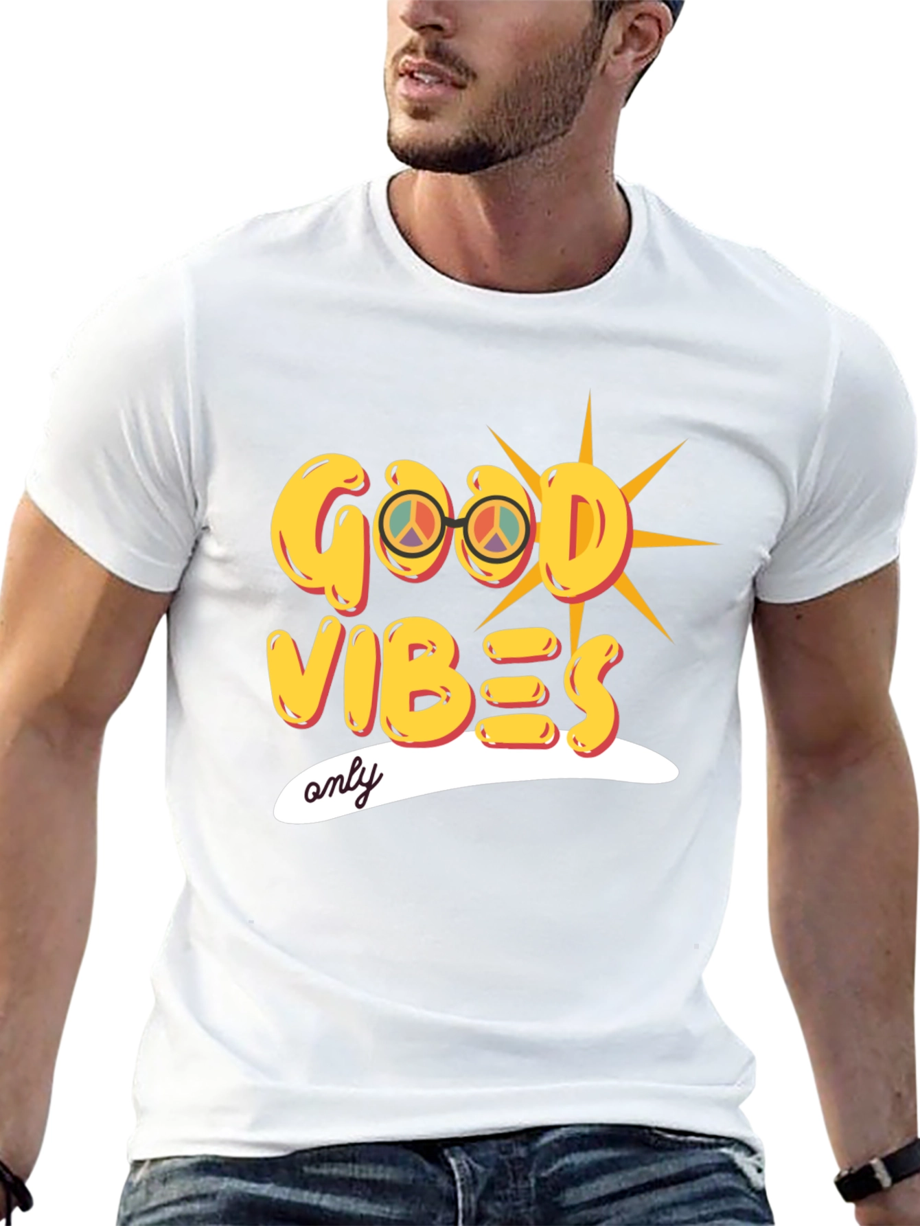 Good Vibes Only Graphic Tee - Stylish Black T-Shirt