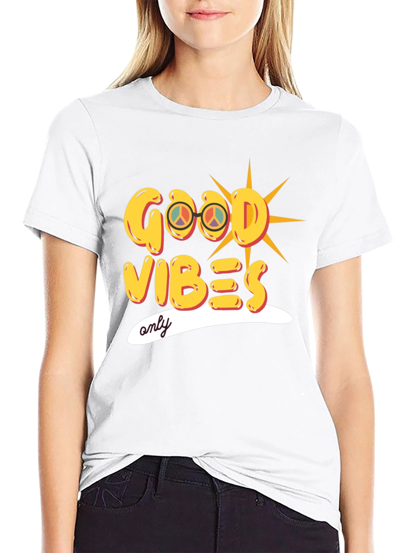 Good Vibes Only Graphic Tee - Stylish Black T-Shirt
