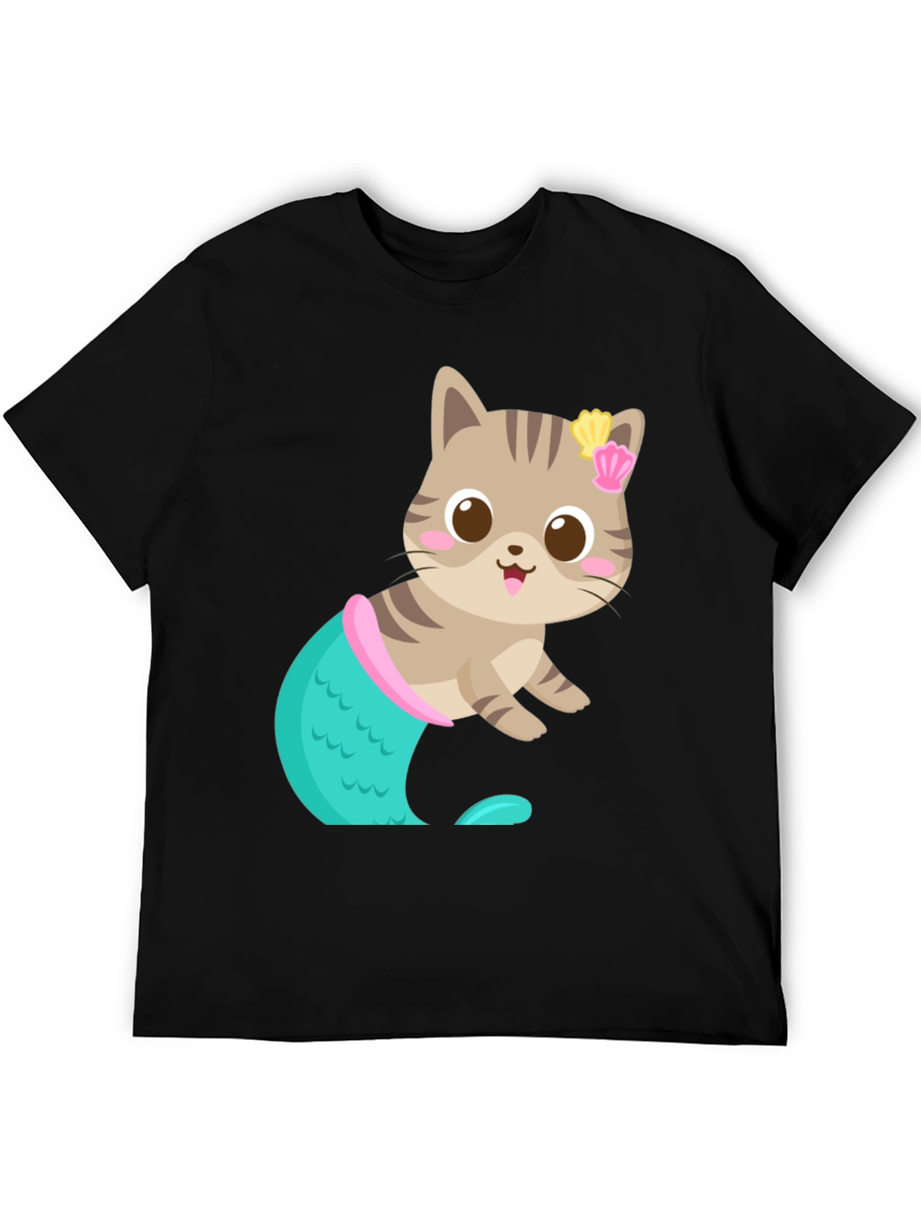 Cute Cat Mermaid T-Shirt