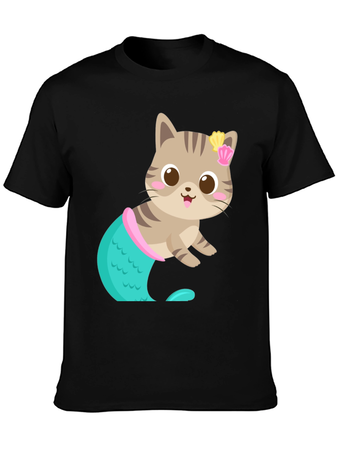 Cute Cat Mermaid T-Shirt