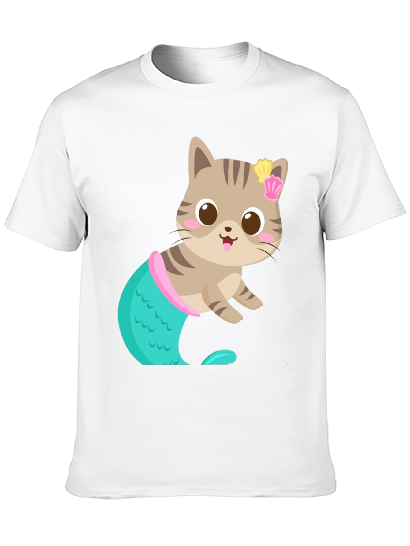 Cute Cat Mermaid T-Shirt