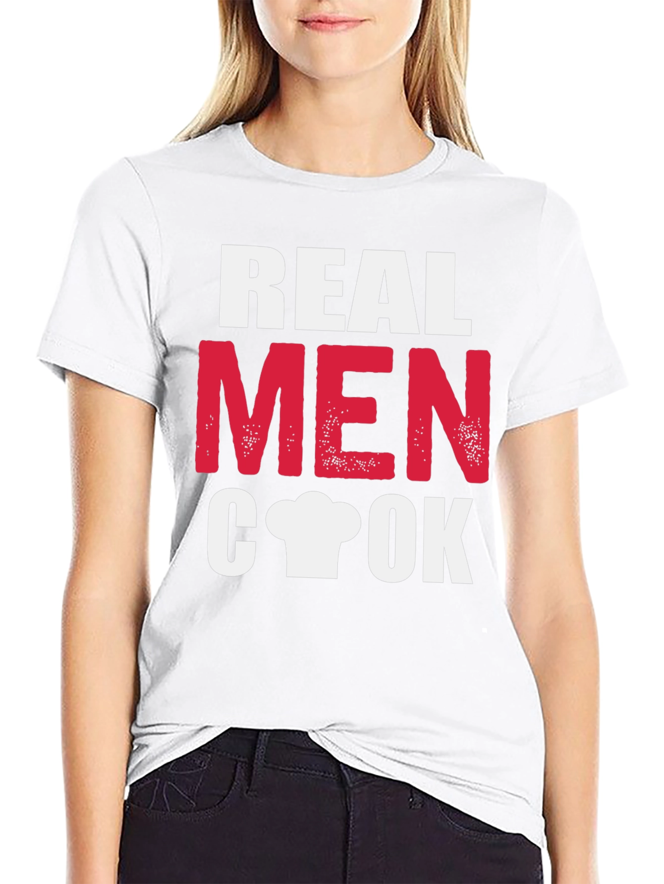 Real Men Cook Graphic Tee - Chef Humor