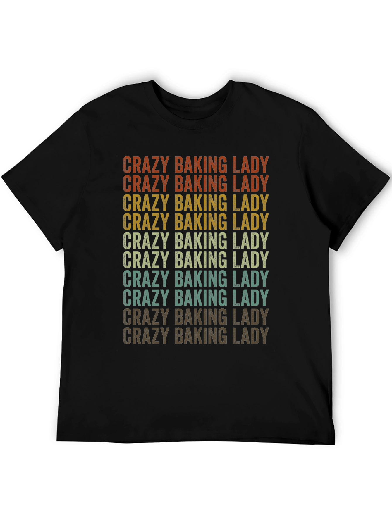Crazy Baking Lady Graphic Tee - Baker Gift