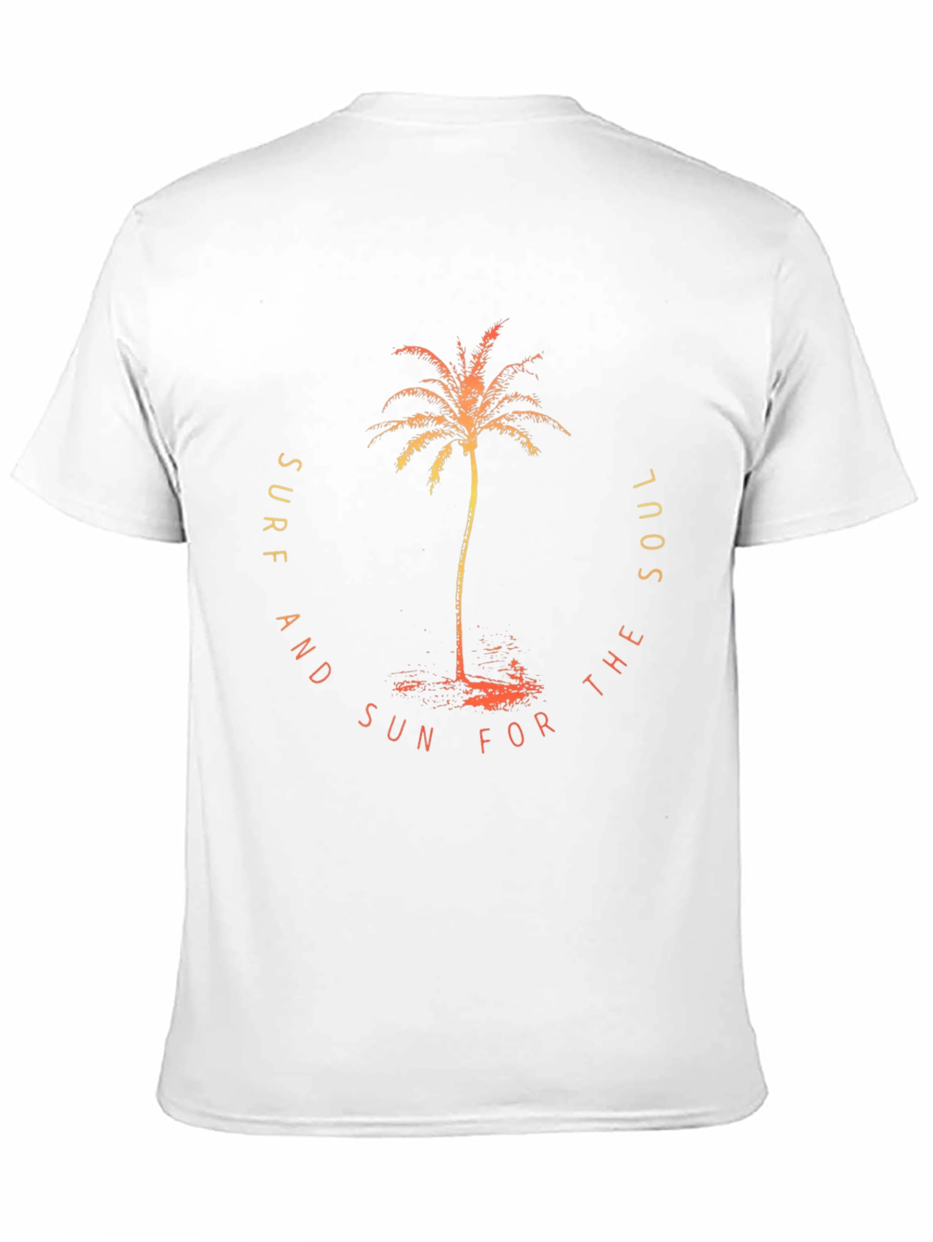 Surf Sun Soul Graphic Tee - Black Cotton T-Shirt