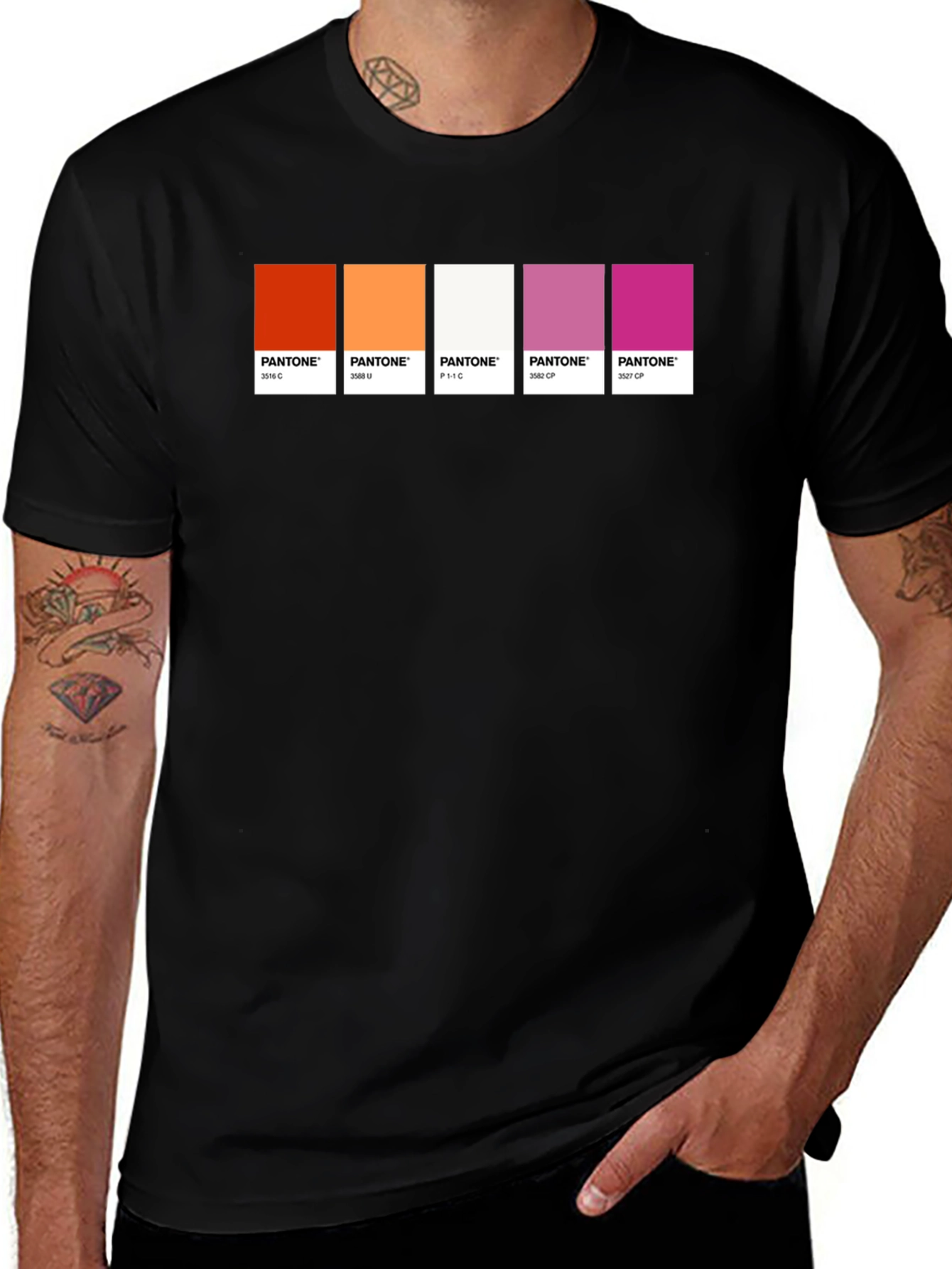 Lesbian Pride Pantone T-Shirt - LGBTQ+ Tee