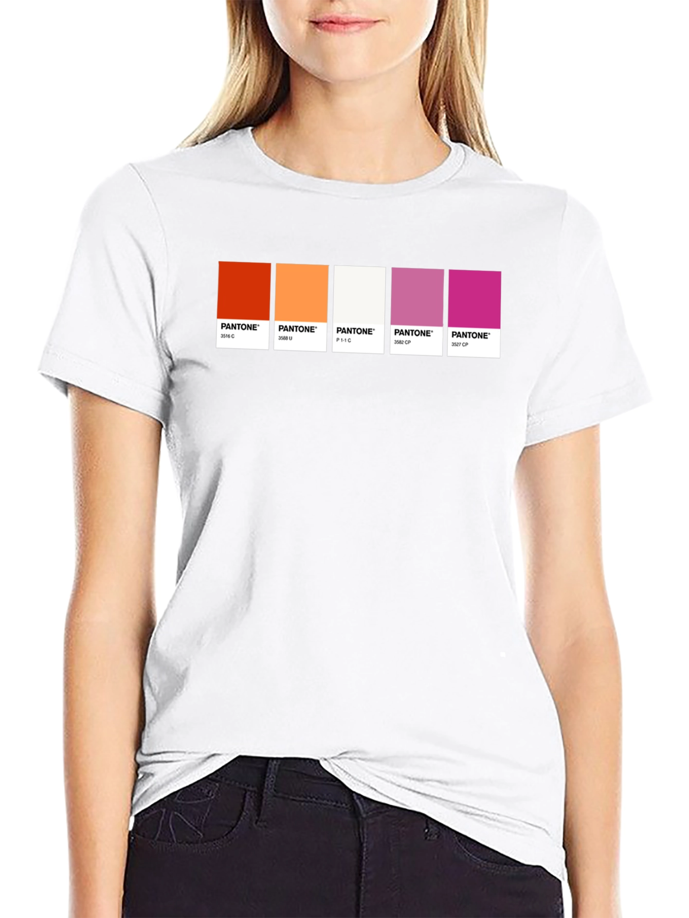 Lesbian Pride Pantone T-Shirt - LGBTQ+ Tee