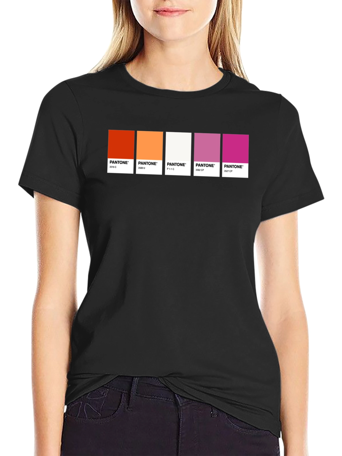Lesbian Pride Pantone T-Shirt - LGBTQ+ Tee