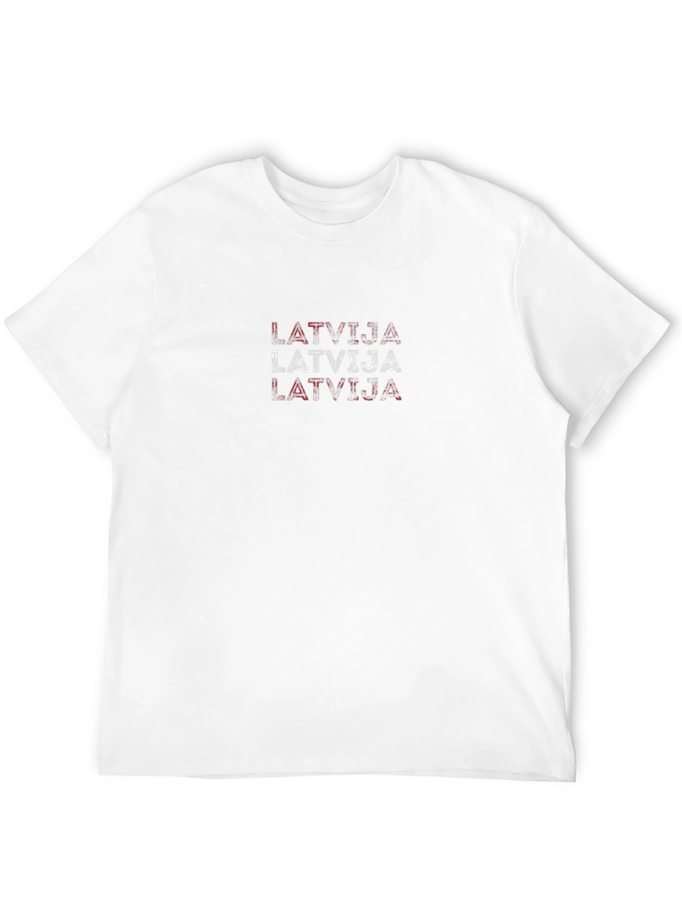Latvija Flag T-Shirt - Black Cotton Tee