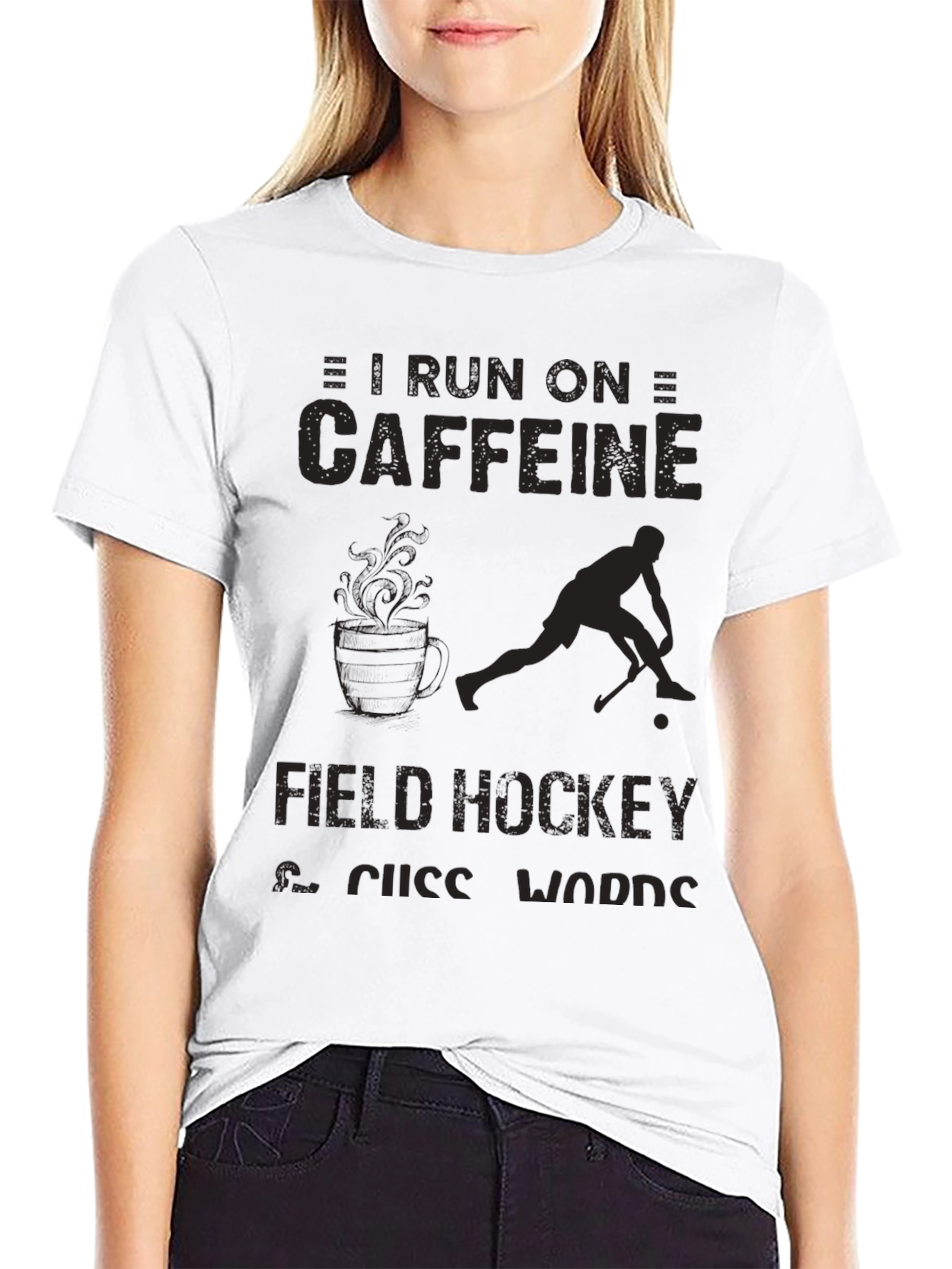 Caffeine & Field Hockey T-Shirt