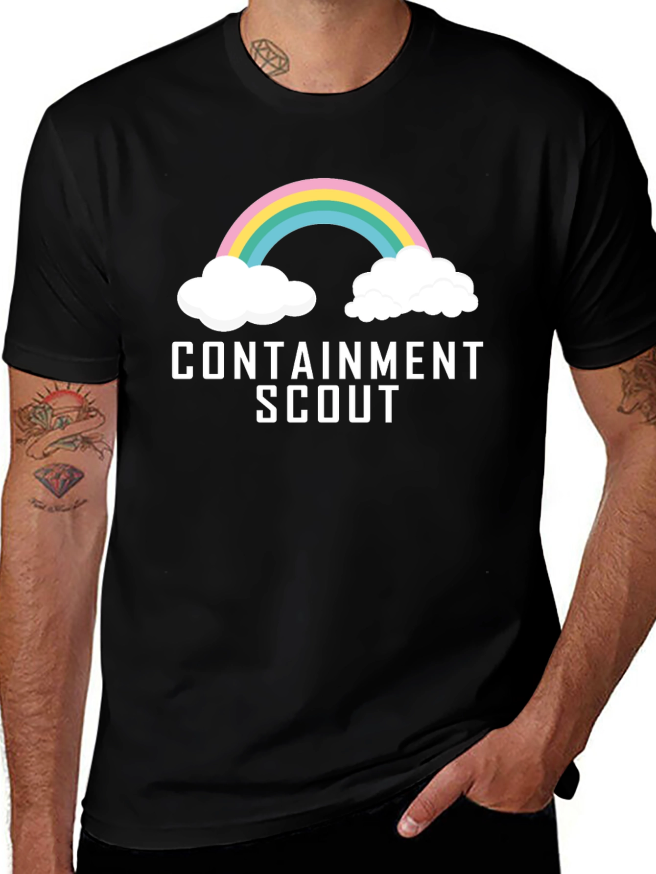 Containment Scout T-Shirt - Rainbow Graphic Tee
