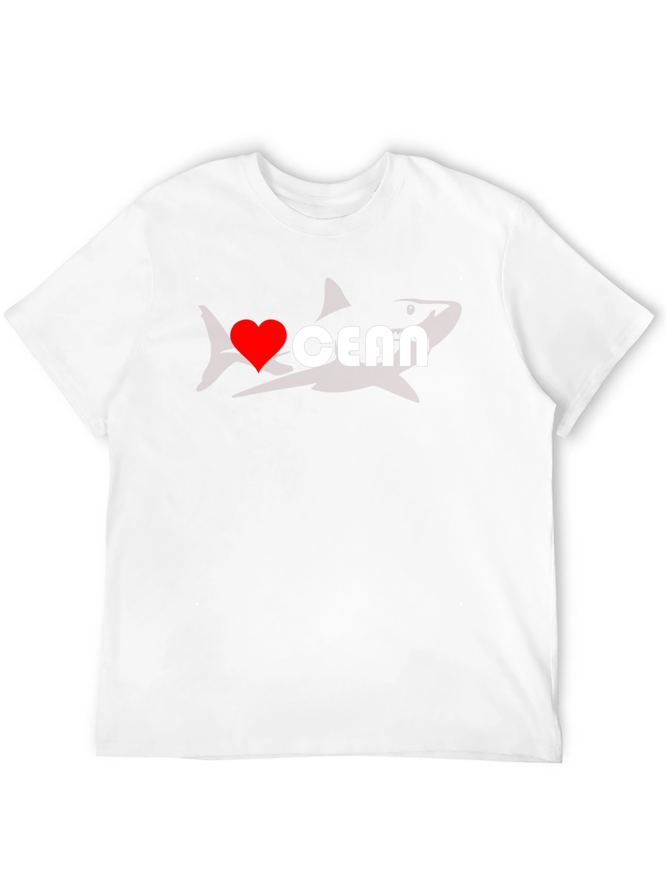 I Heart Ocean Shark Graphic T-Shirt