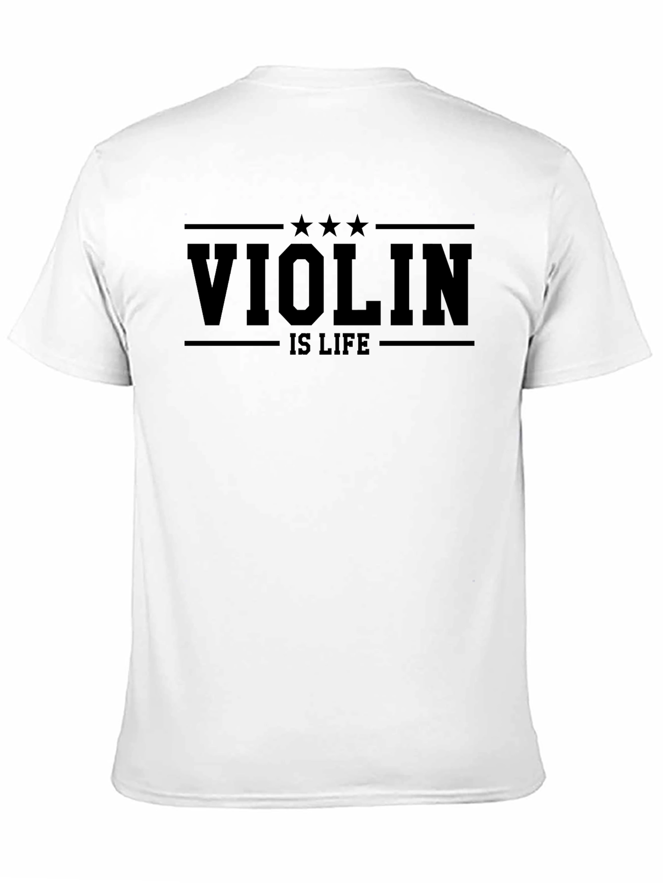 Violin Is Life Black T-Shirt Musician Tee