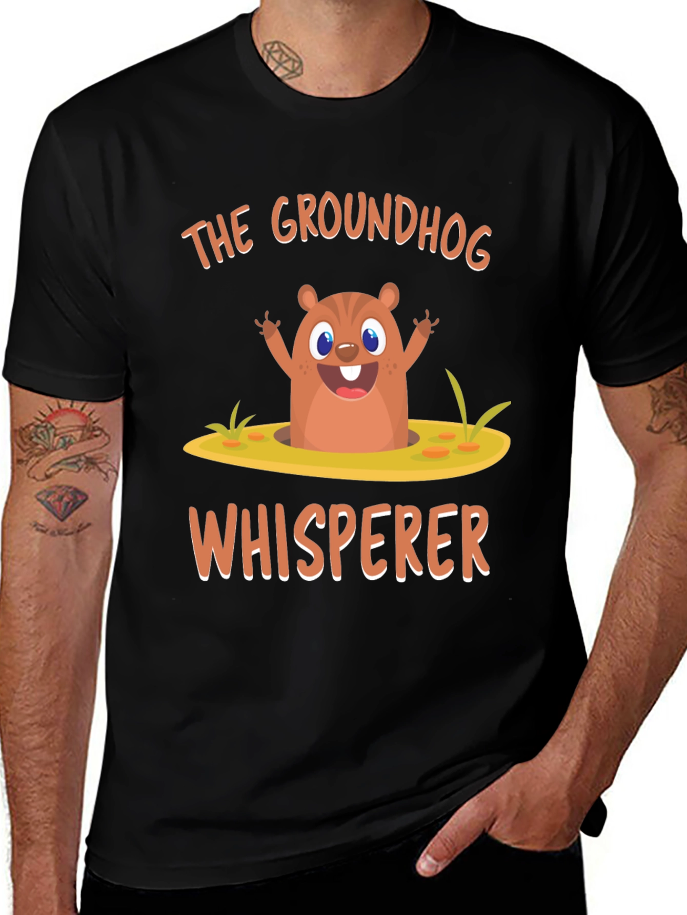 Groundhog Whisperer Graphic Tee - Cute Animal T-Shirt