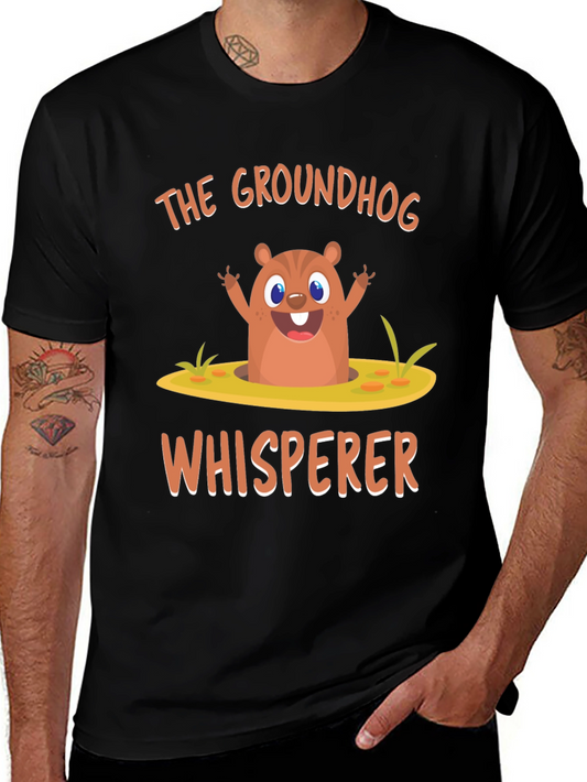 Groundhog Whisperer Graphic Tee - Cute Animal T-Shirt