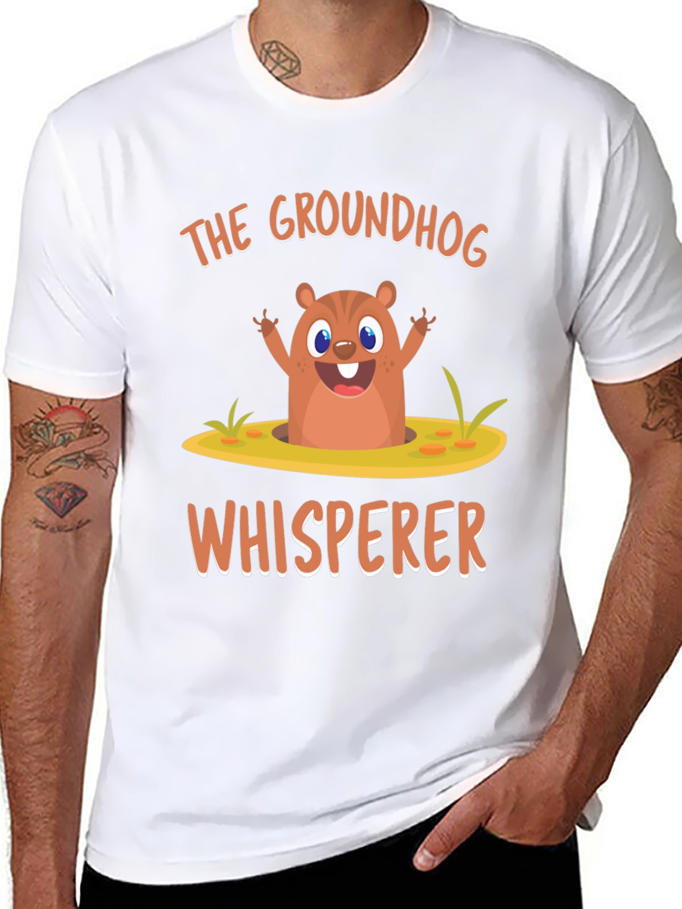 Groundhog Whisperer Graphic Tee - Cute Animal T-Shirt
