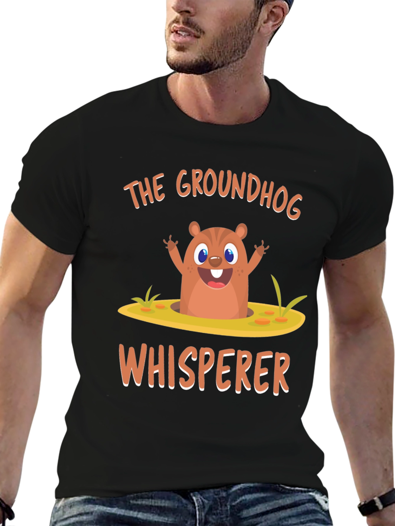 Groundhog Whisperer Graphic Tee - Cute Animal T-Shirt