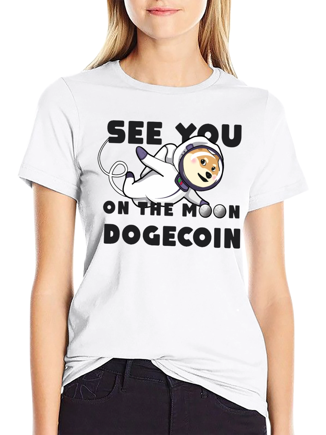 Dogecoin to the Moon T-Shirt