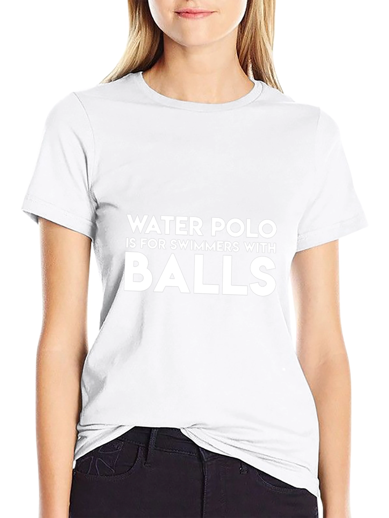 Water Polo Swimmers Balls Graphic Tee