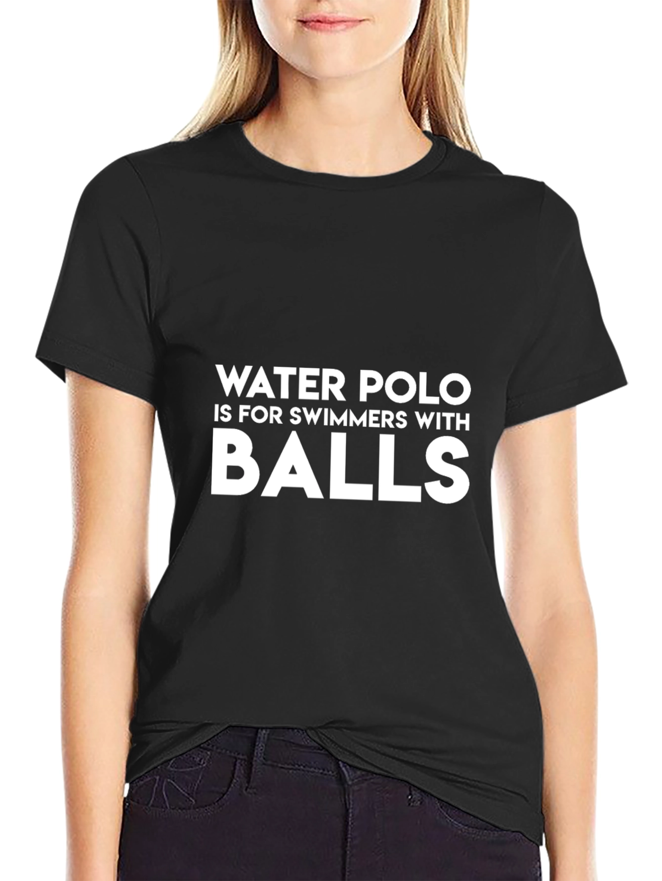 Water Polo Swimmers Balls Graphic Tee