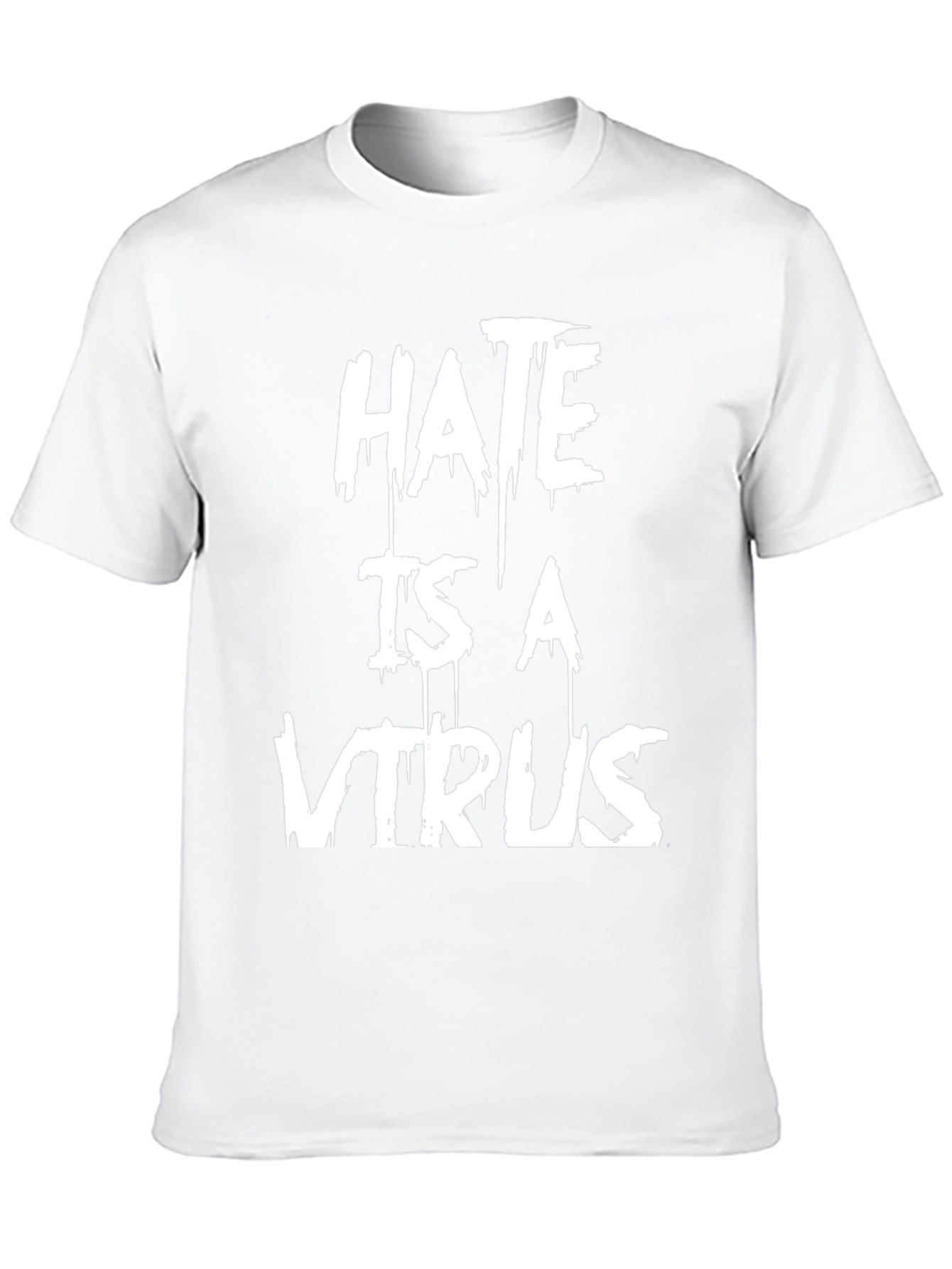 Hate is a Virus Graphic T-Shirt - Black