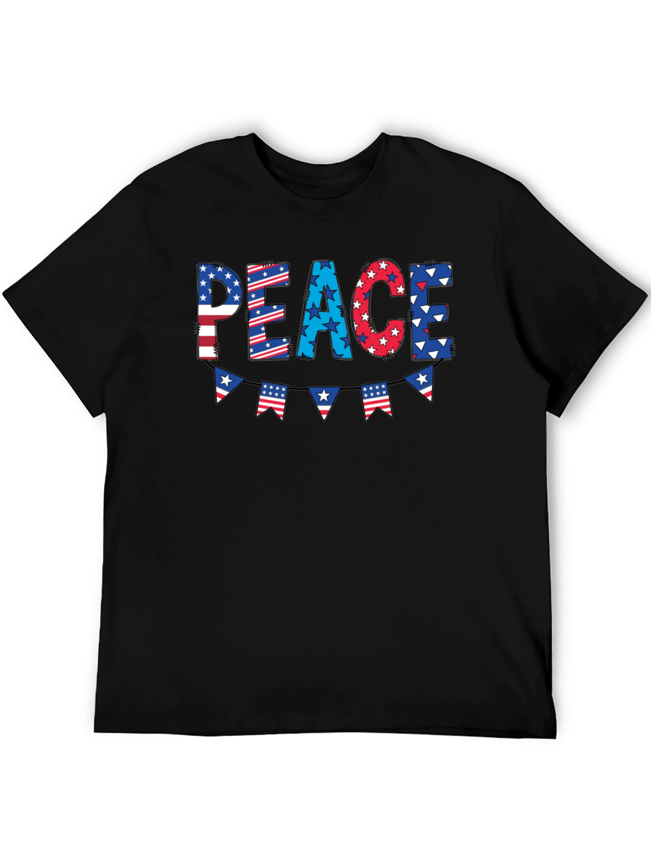 Patriotic Peace Graphic Tee - 4th of July T-Shirt