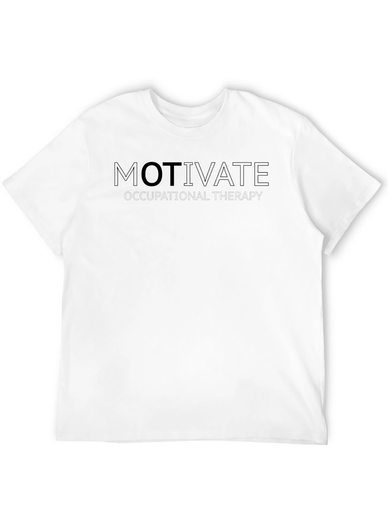 Motivate Inspirational Black T-Shirt for Men
