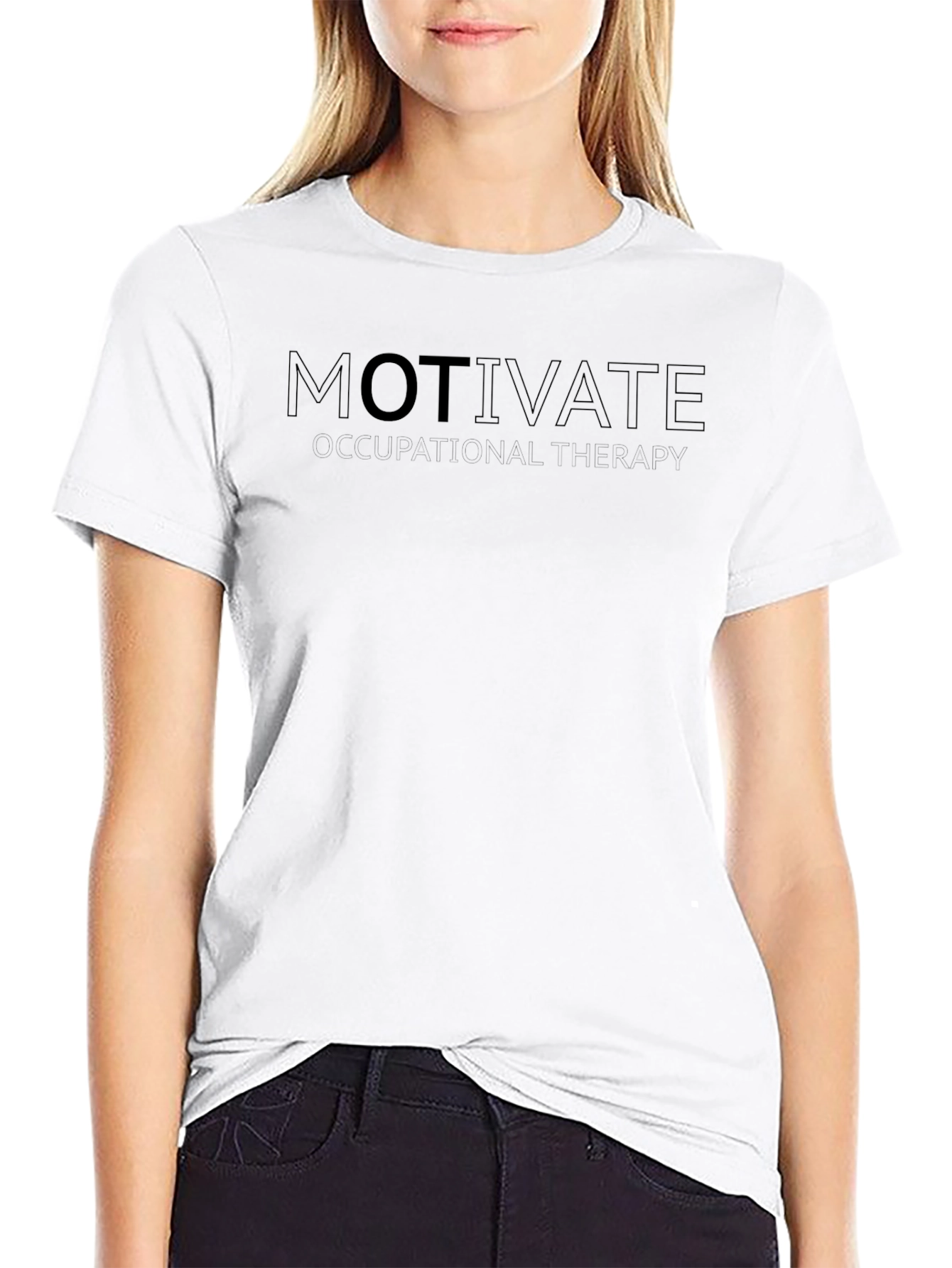 Motivate Inspirational Black T-Shirt for Men