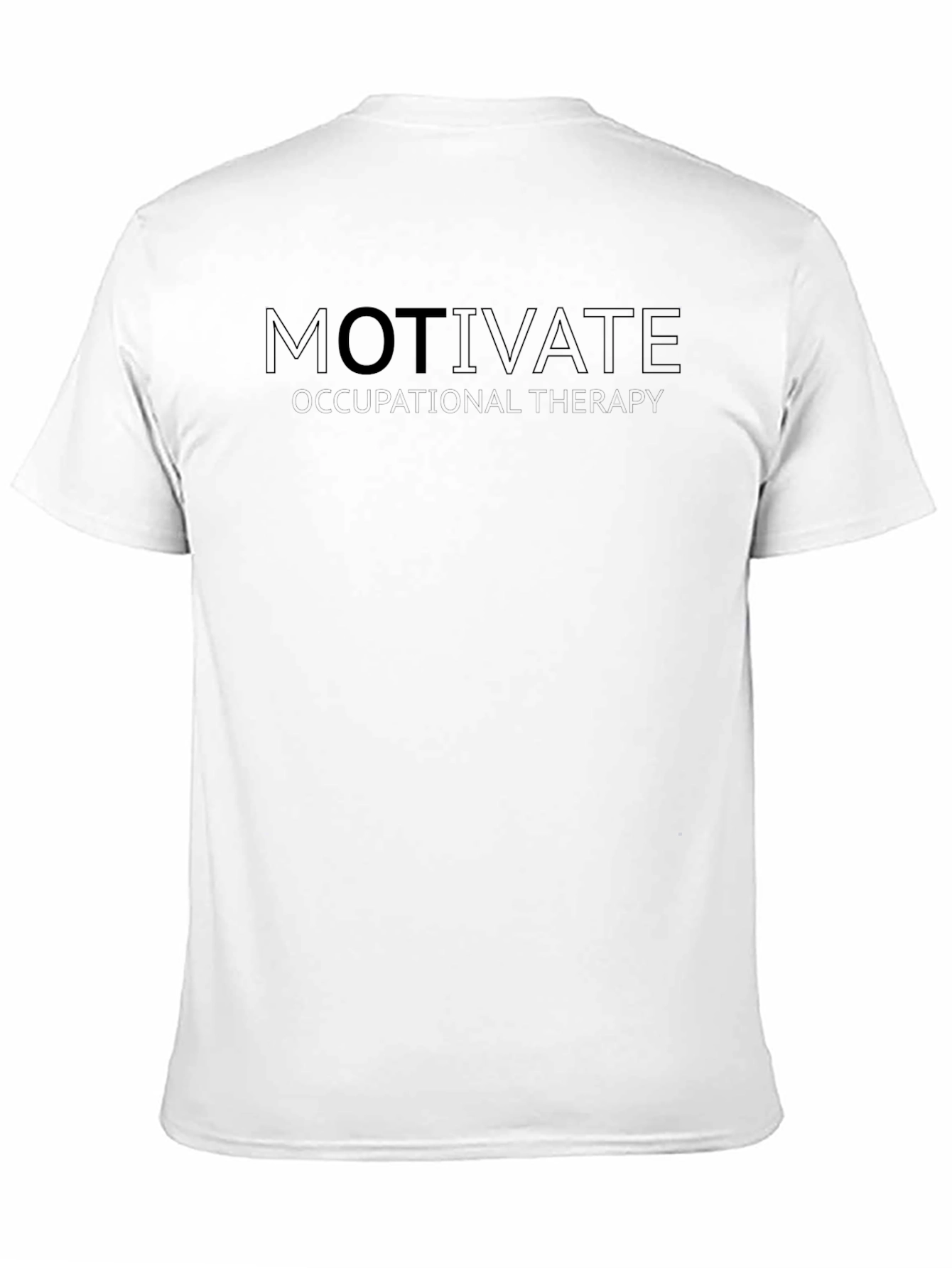 Motivate Inspirational Black T-Shirt for Men