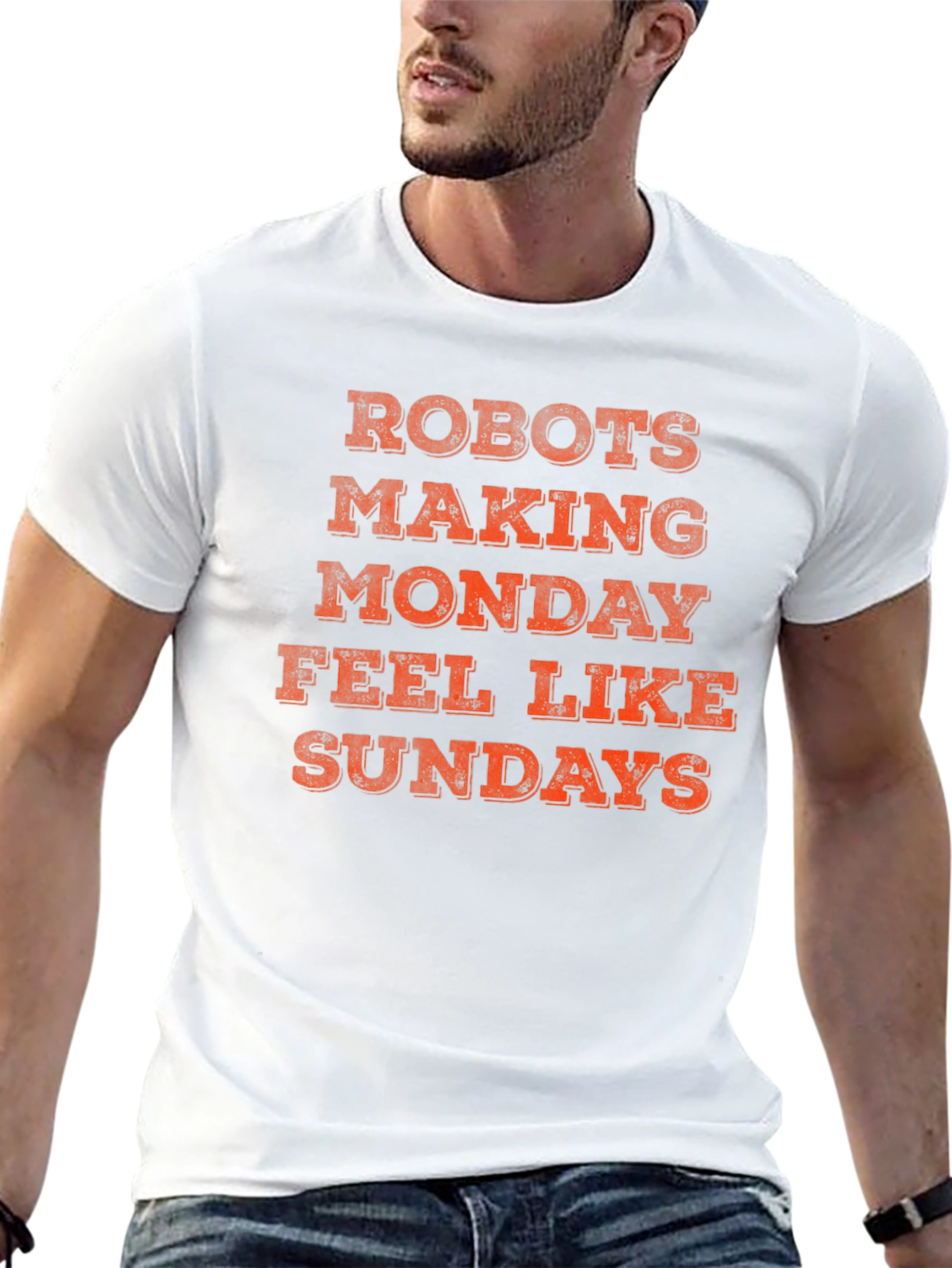 Robots Making Monday Feel Like Sundays T-Shirt