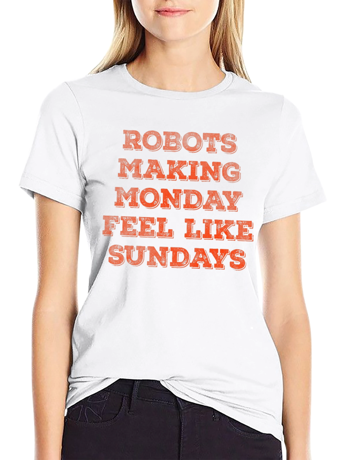 Robots Making Monday Feel Like Sundays T-Shirt