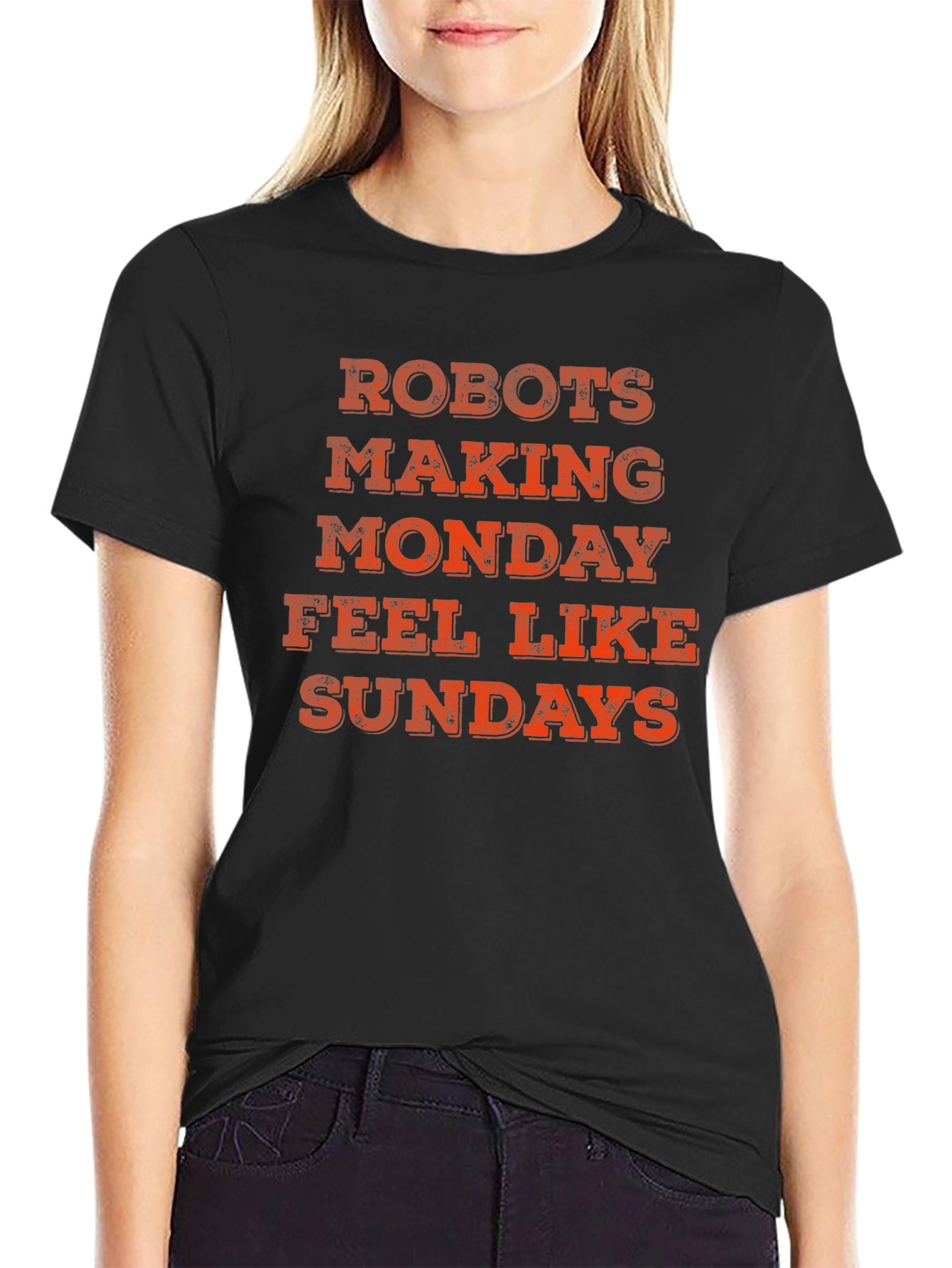 Robots Making Monday Feel Like Sundays T-Shirt