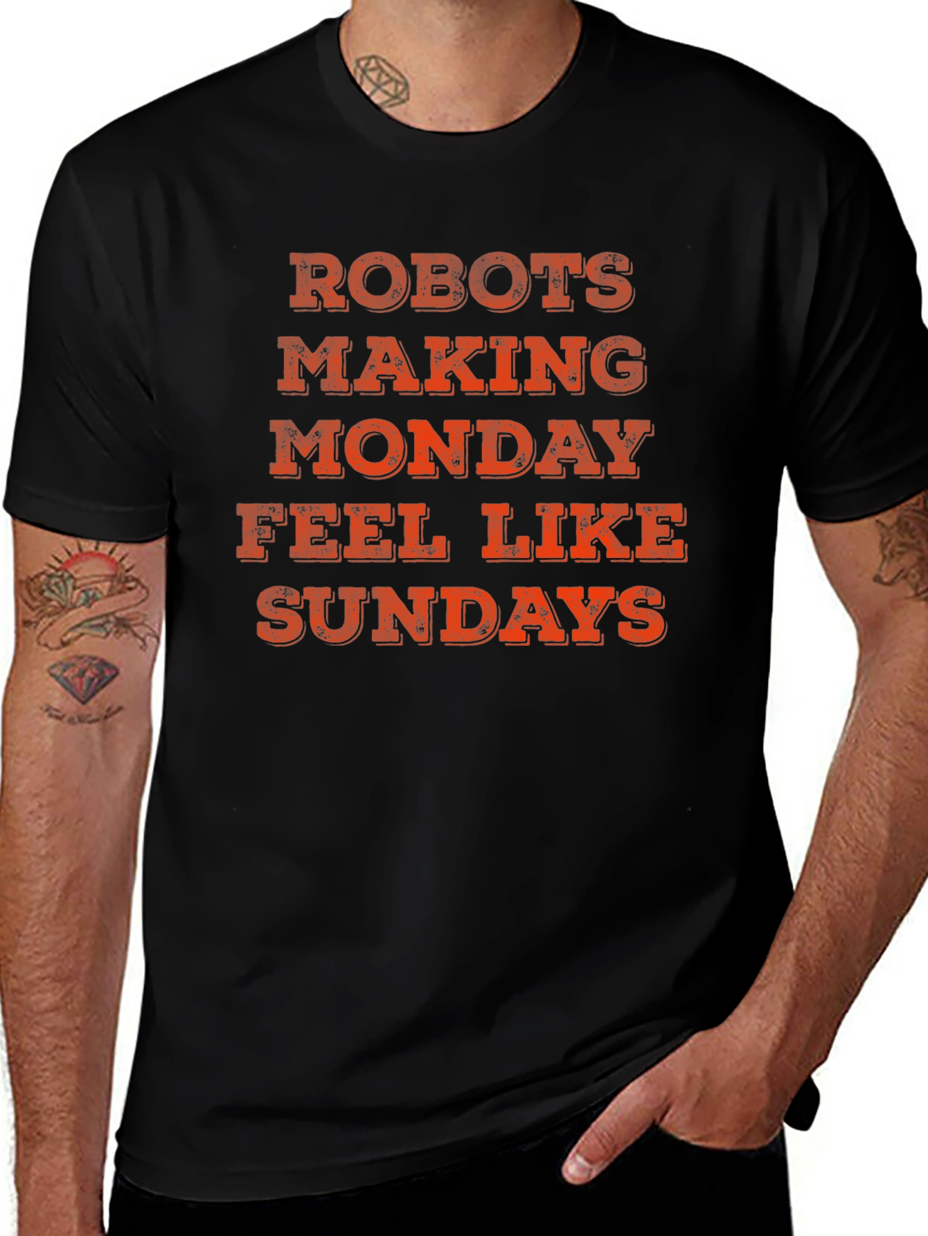 Robots Making Monday Feel Like Sundays T-Shirt