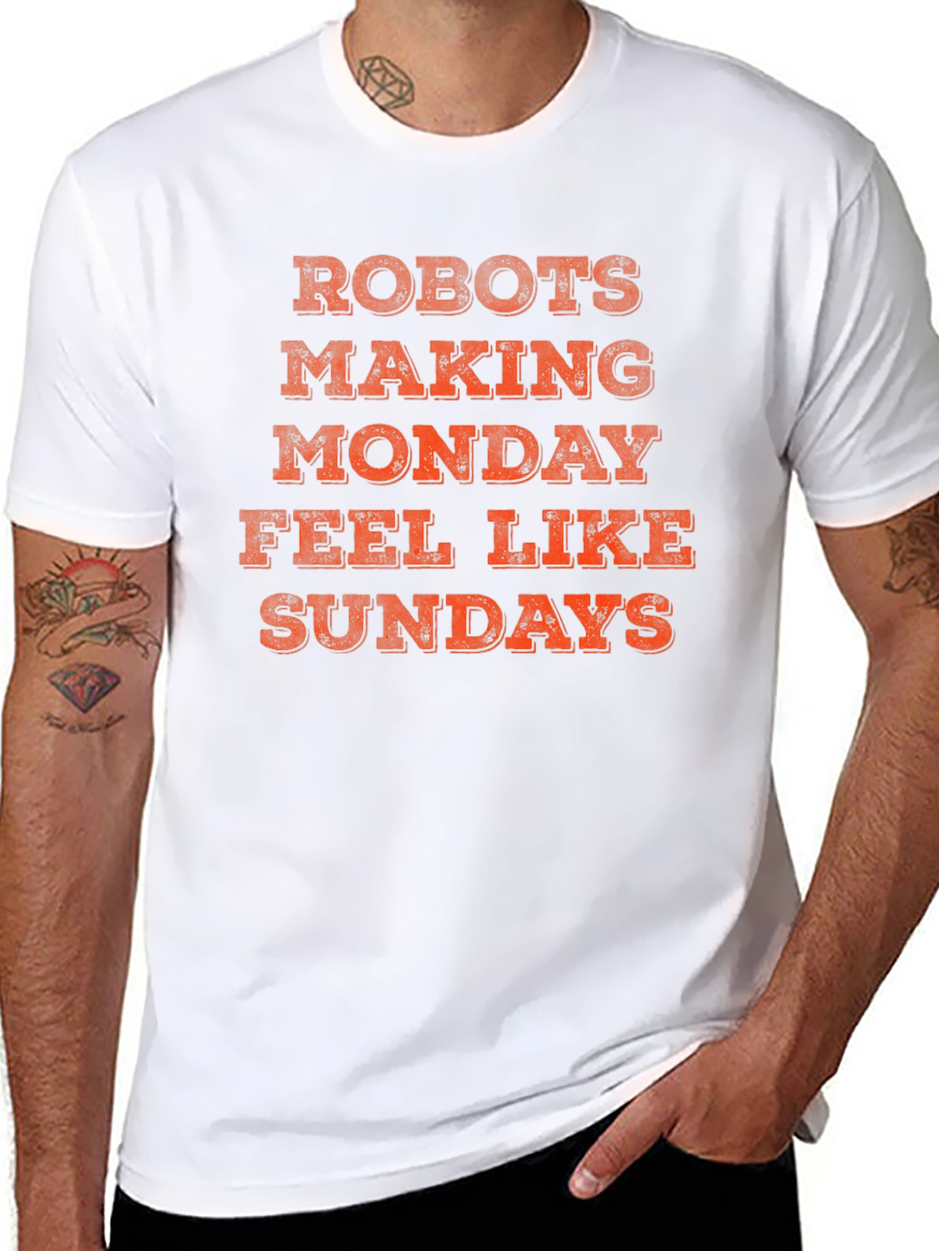 Robots Making Monday Feel Like Sundays T-Shirt