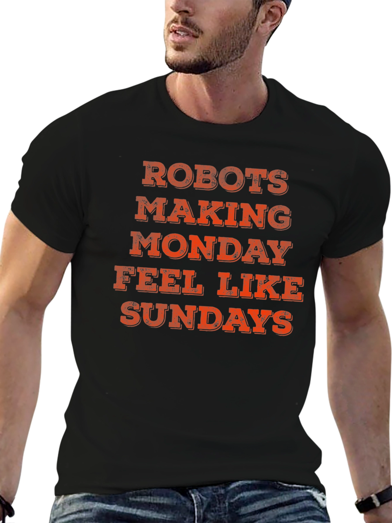Robots Making Monday Feel Like Sundays T-Shirt