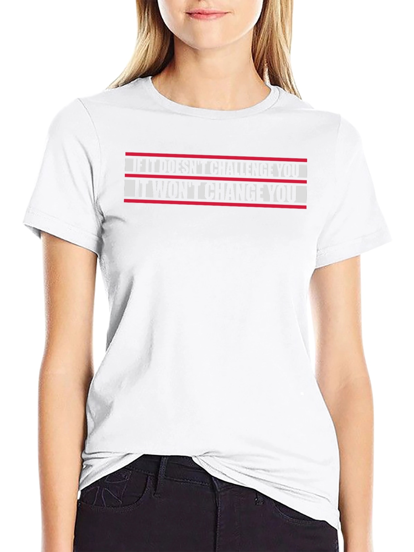 Challenge Yourself Graphic Tee - Motivational Black T-Shirt