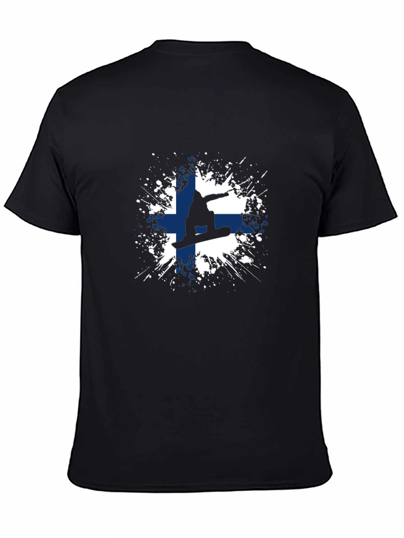 Finland Snowboarder Tee - Cool Finnish Flag T-Shirt