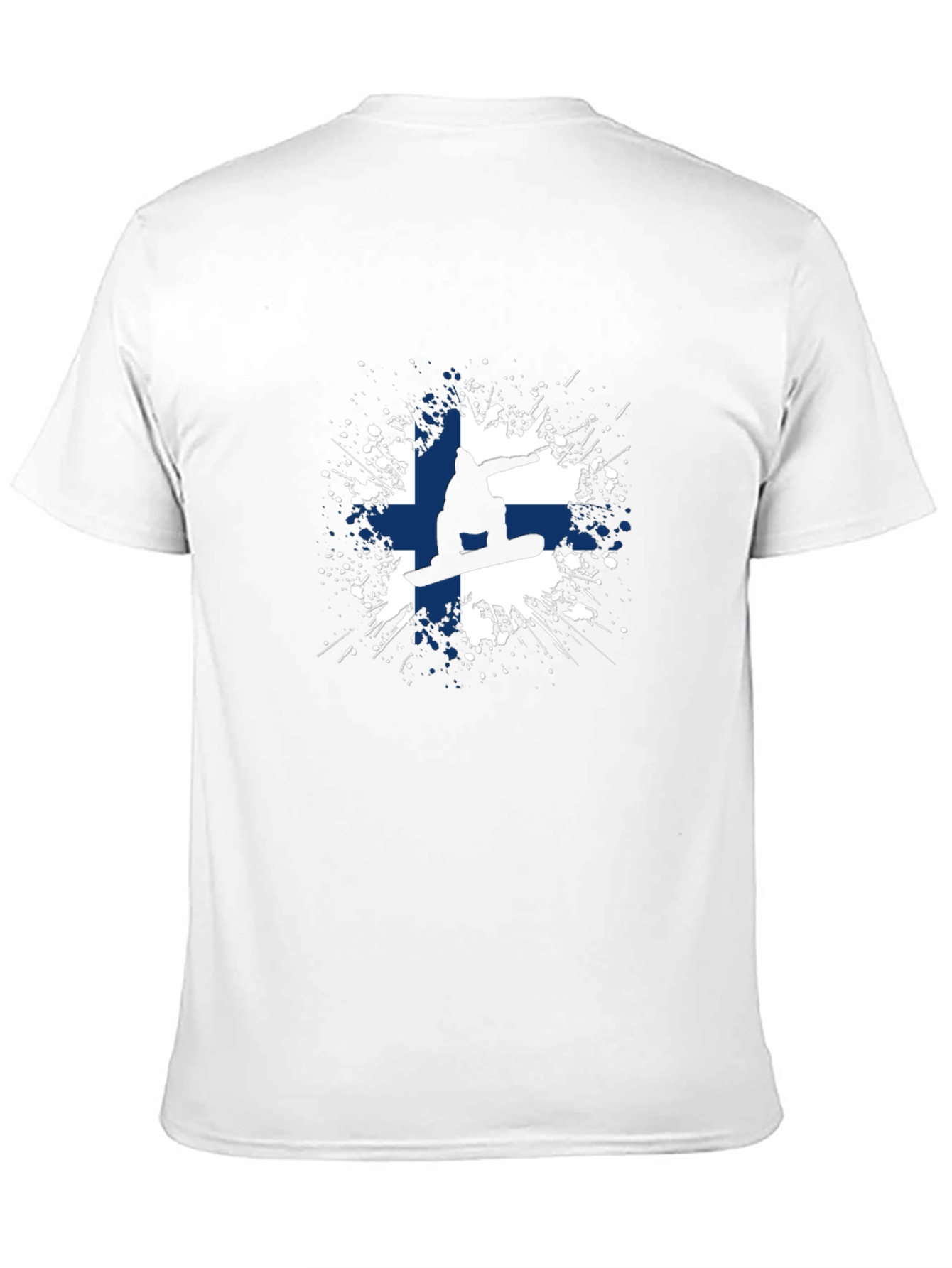 Finland Snowboarder Tee - Cool Finnish Flag T-Shirt