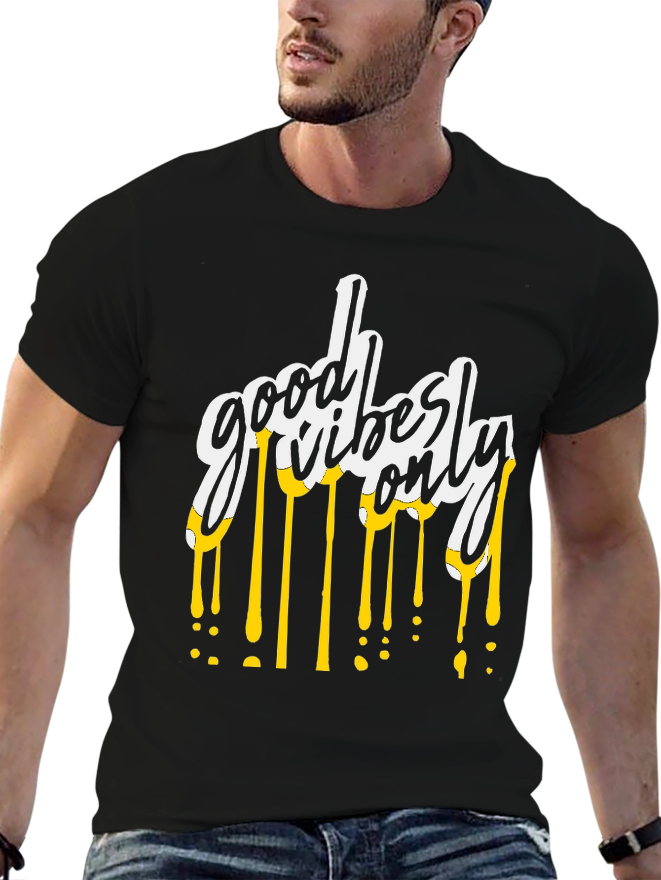 Good Vibes Only Graphic Tee - Black