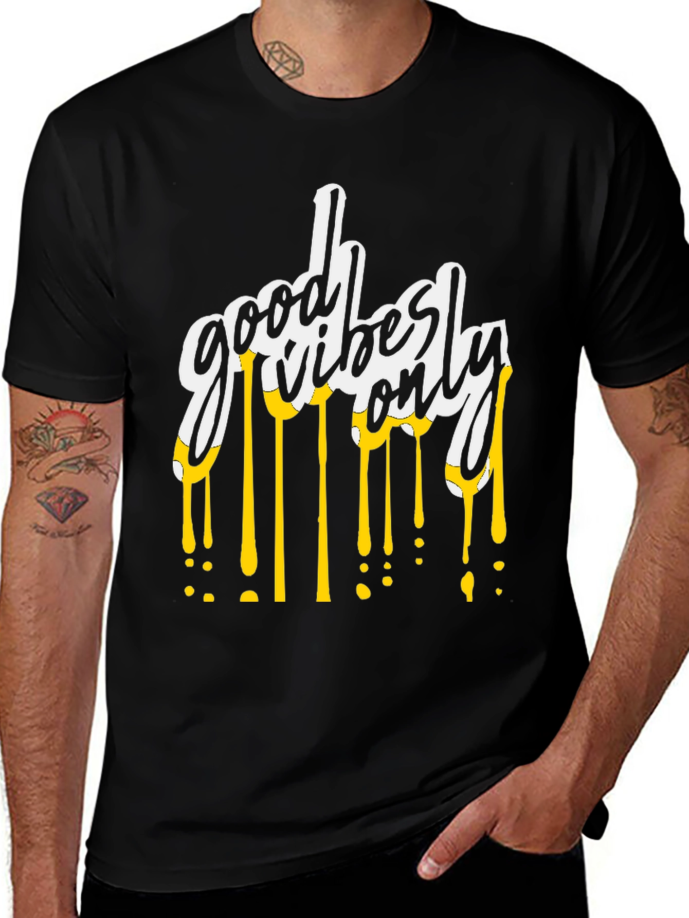 Good Vibes Only Graphic Tee - Black