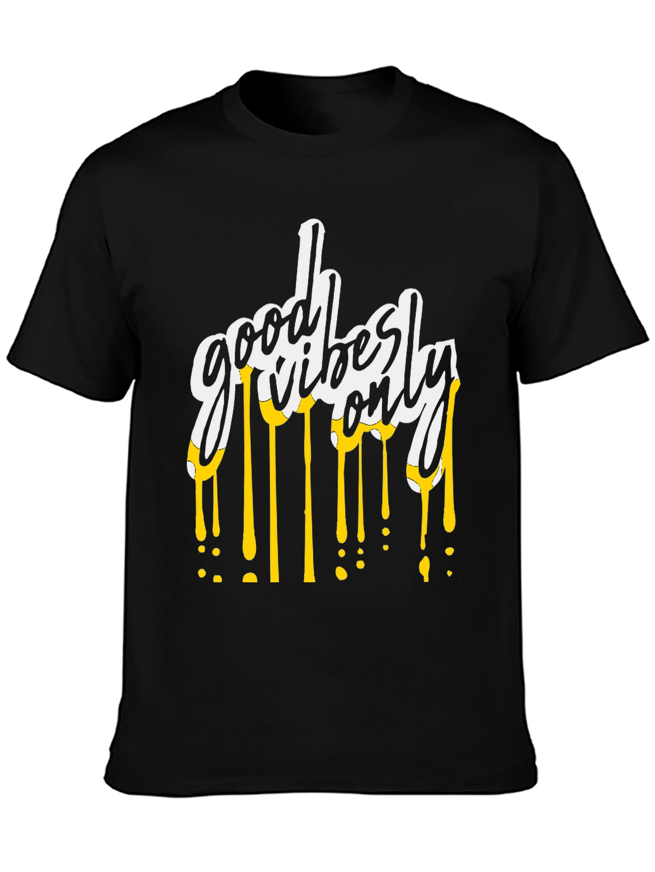 Good Vibes Only Graphic Tee - Black