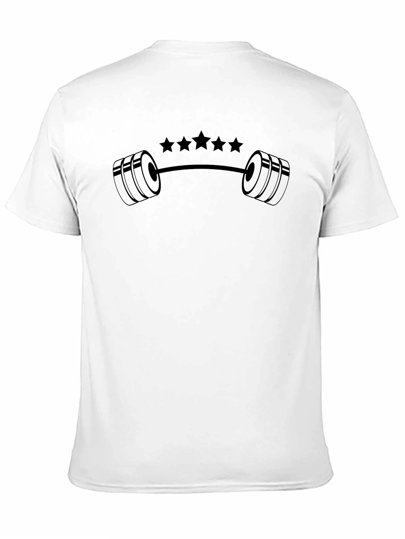 Weightlifting Star T-Shirt - Black Gym Tee