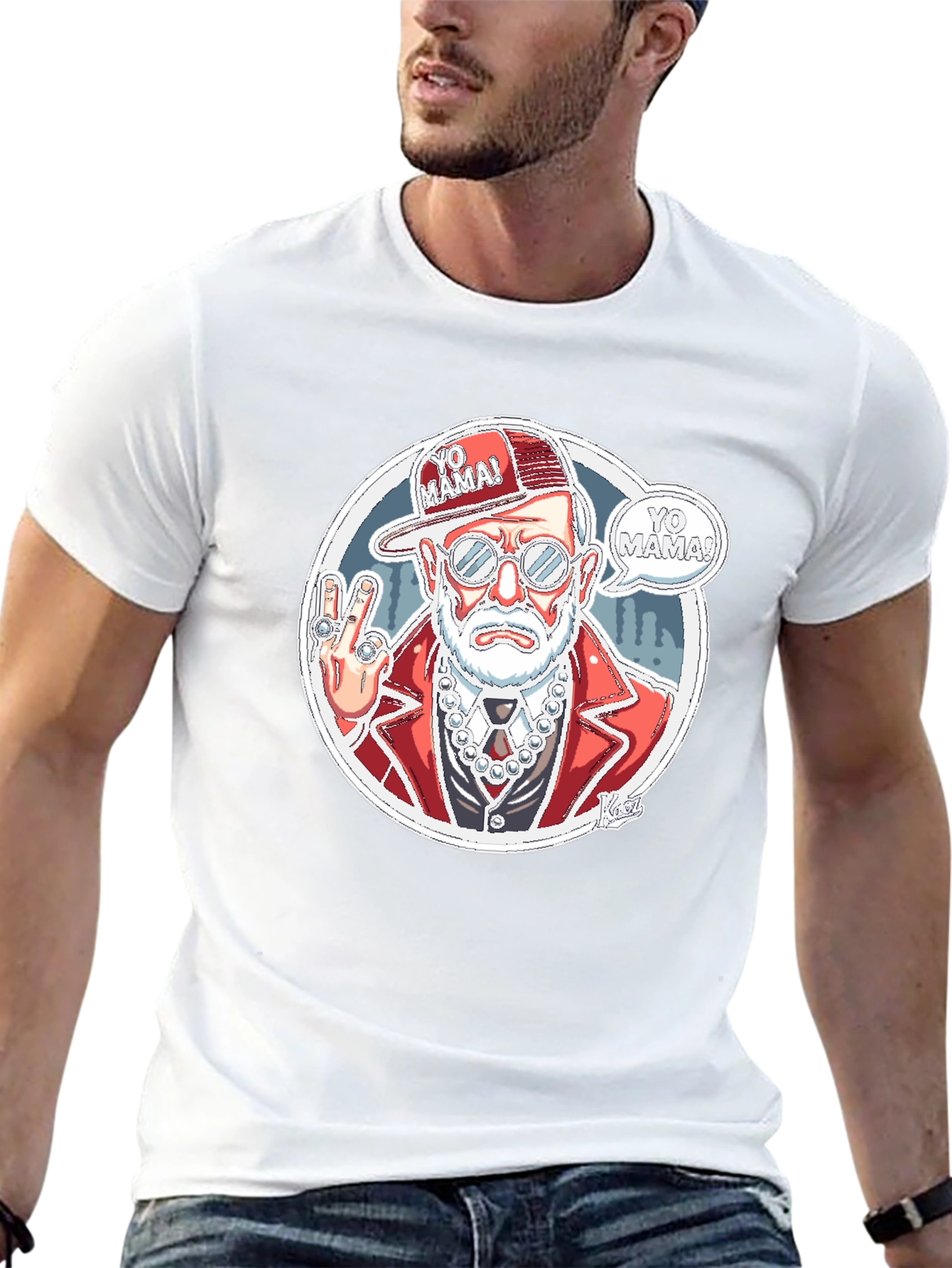 Yo Mama Grandpa Graphic Tee