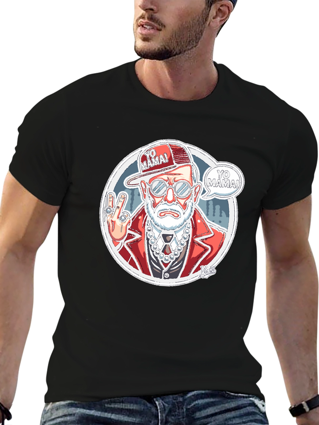 Yo Mama Grandpa Graphic Tee