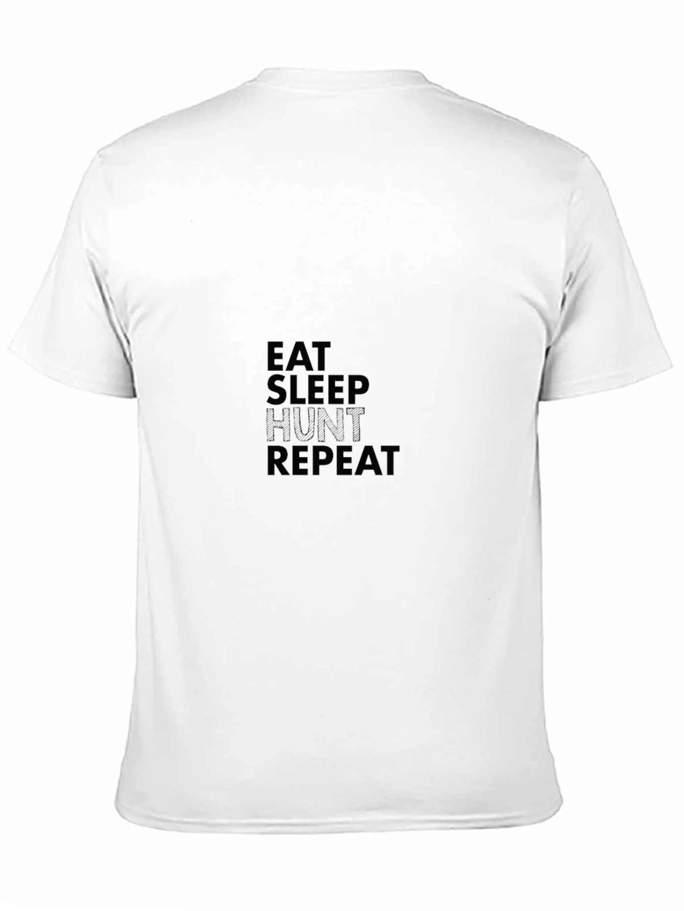 Eat Sleep Hunt Repeat Black Graphic Tee