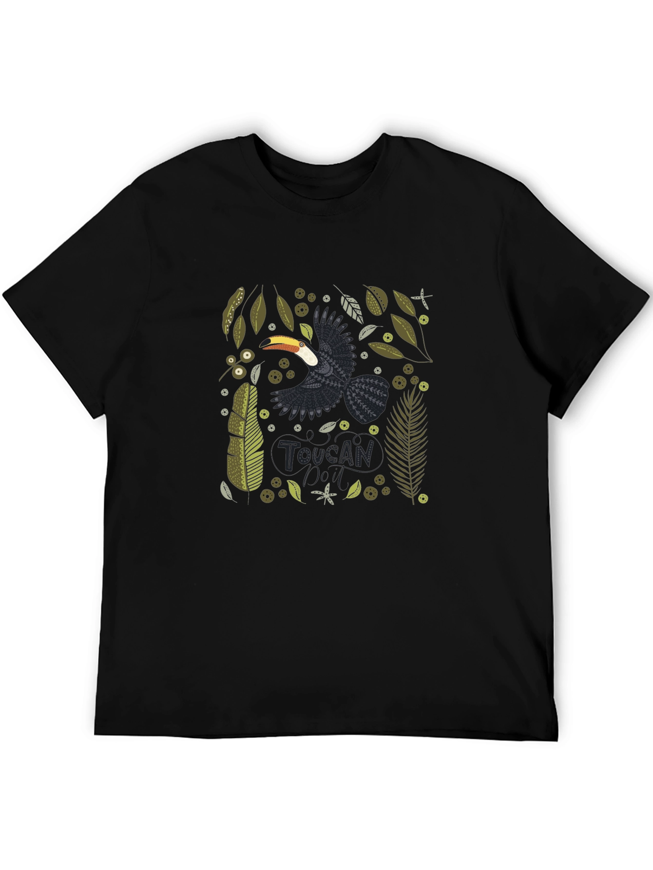 Toucan Graphic Print T-Shirt - Stylish Bird Tee