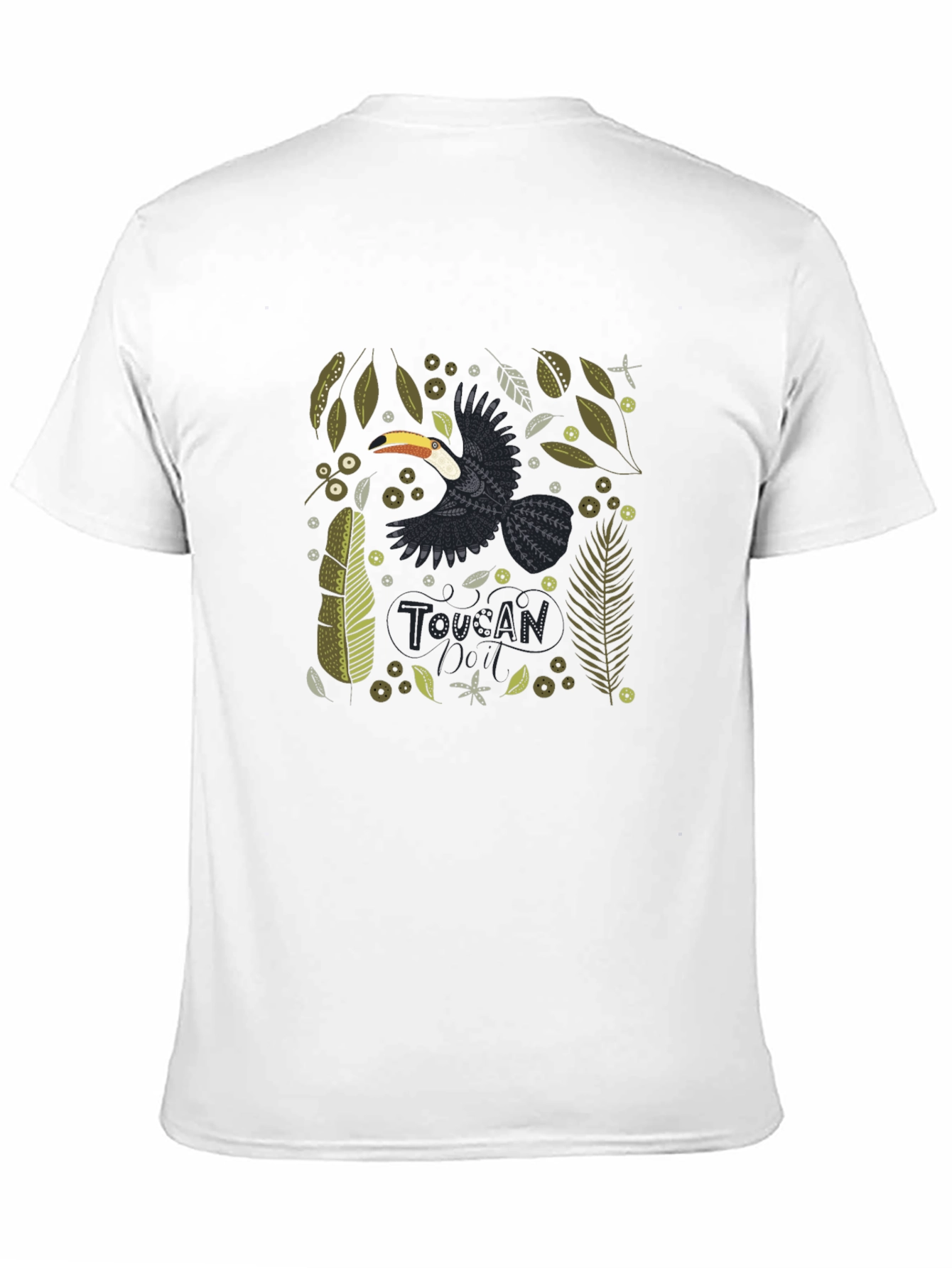 Toucan Graphic Print T-Shirt - Stylish Bird Tee