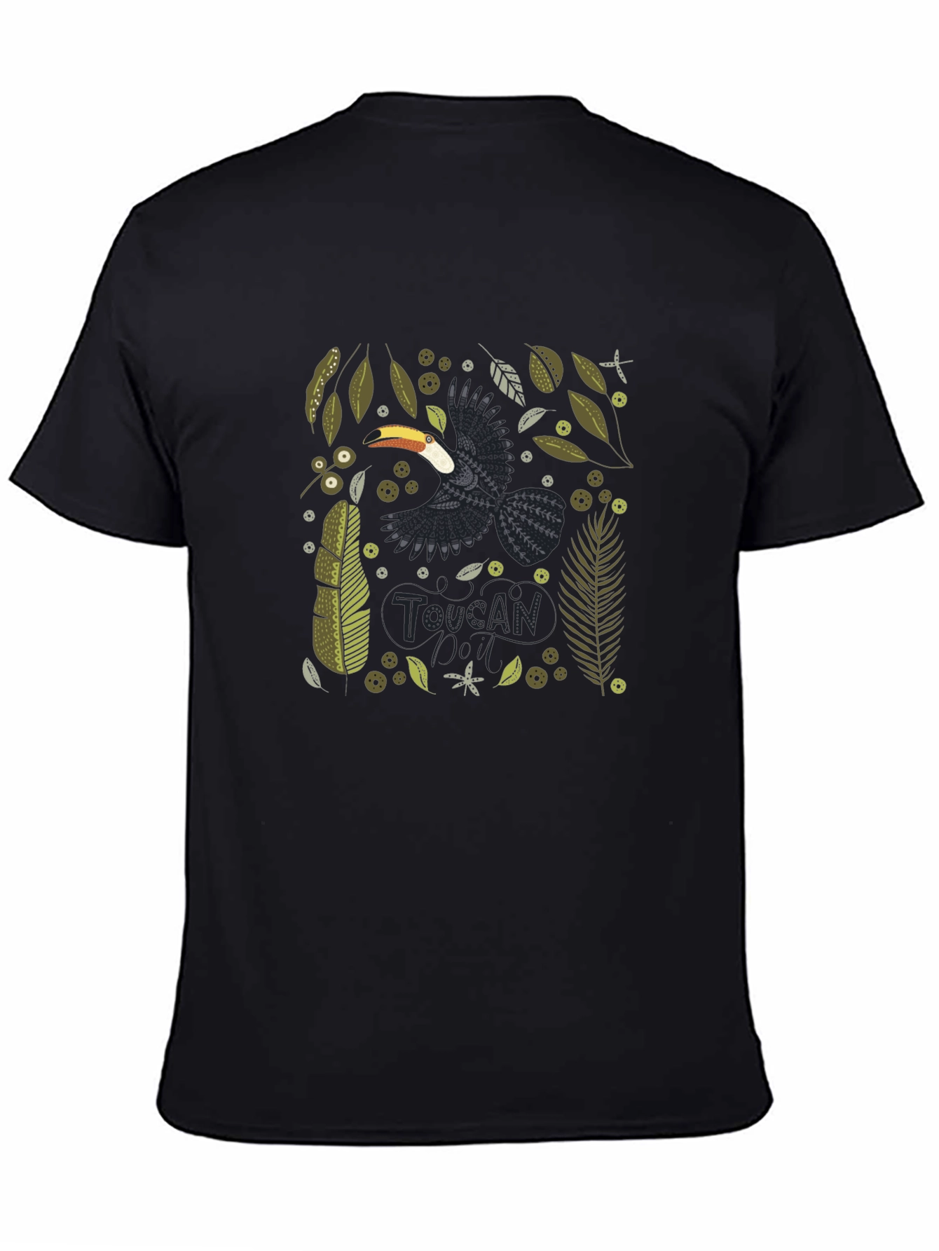 Toucan Graphic Print T-Shirt - Stylish Bird Tee
