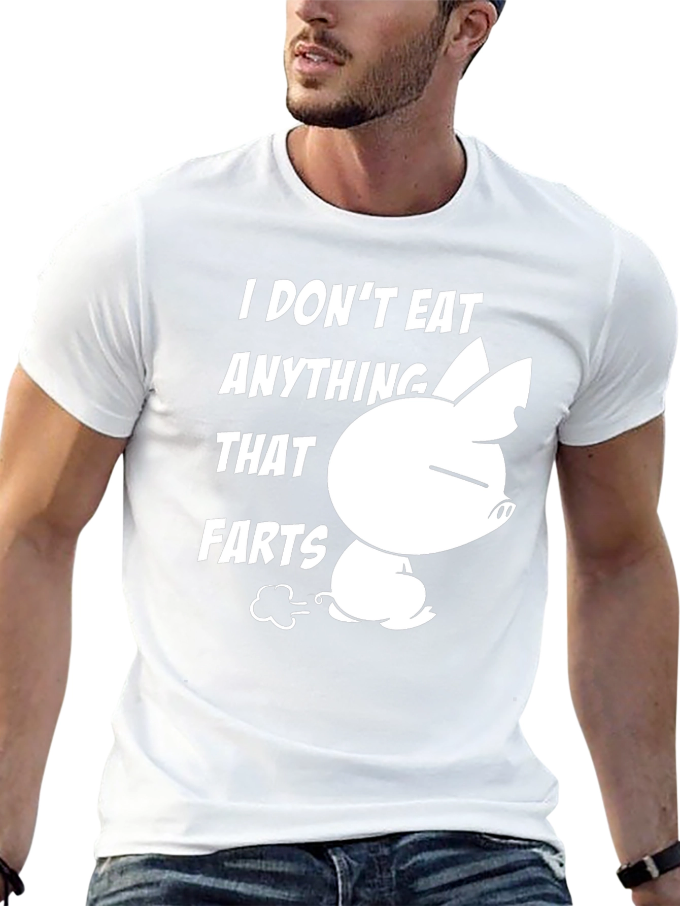 Funny Vegan I Dont Eat Anything That Farts T-Shirt