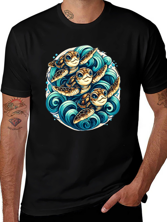 Turtle Trio Graphic Tee - Ocean Lovers Apparel